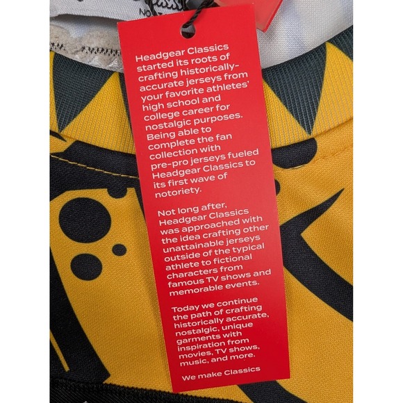 Headgear Classics Martin Jersey Mens Large Yellow Spray Paint 23 Basketball New - Picture 6 of 13